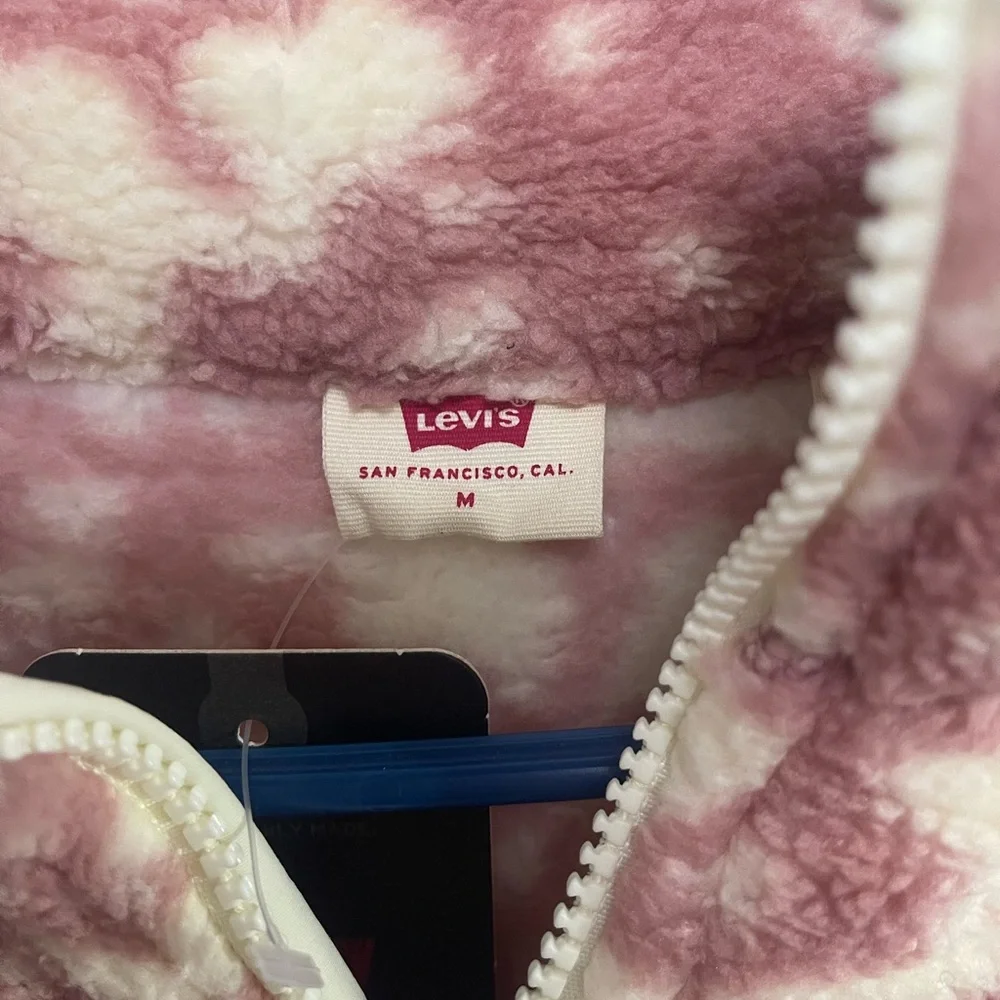 Levi's Bigfoot Sherpa 1/4 Zip Sweatshirt - Picture 4 of 6